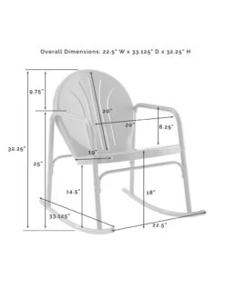 Crosley Griffith 3-piece Outdoor Rocking Chair Set -Garden Care Store 8611588 09v