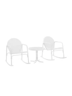 Crosley Griffith 3-piece Outdoor Rocking Chair Set -Garden Care Store 8611588 wt 36v