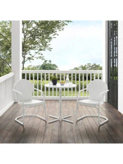 Crosley Tulip 3-piece Outdoor Bistro Set -Garden Care Store 8611591 wt 38v