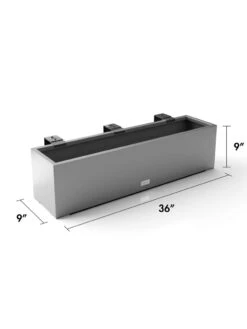 Veradek Metallic Series Railing Planters -Garden Care Store 8611610 19v