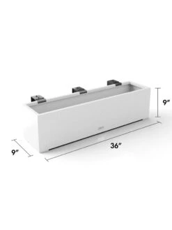 Veradek Metallic Series Railing Planters -Garden Care Store 8611610 28v