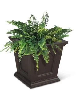 Fairfield Self-Watering Square Planter, 16” X 16” -Garden Care Store 8611695 04V tif