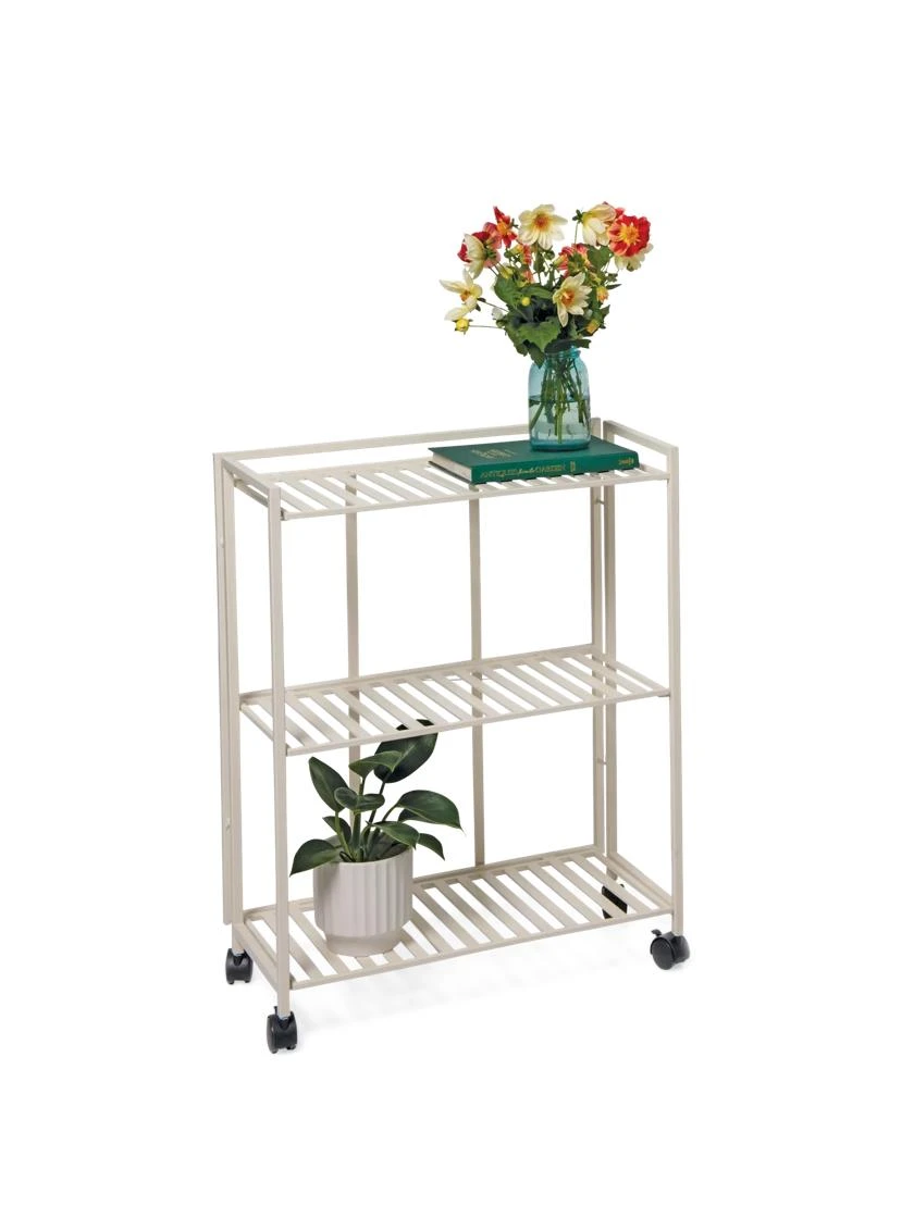 Oslo 2-Tier Plant Stand With Folding Shelves 6 Oslo 2-Tier Plant Stand With Folding Shelves - Image 4