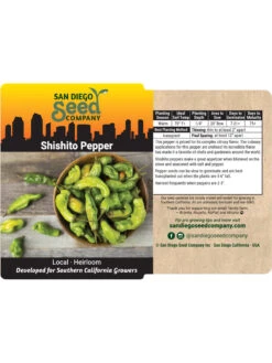 Shishito Pepper Organic Seeds 7 Shishito Pepper Organic Seeds -Garden Care Store 8611910 02v