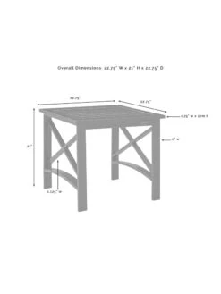 Crosley Kaplan Side Table 23 Crosley Kaplan Side Table -Garden Care Store 8611953 08v