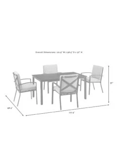 Crosley Kaplan Dining Set 25 Crosley Kaplan Dining Set -Garden Care Store 8611954 09v