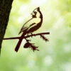 Metalbird Cardinal -Garden Care Store 8612021 02v metalbird cardinal garden art