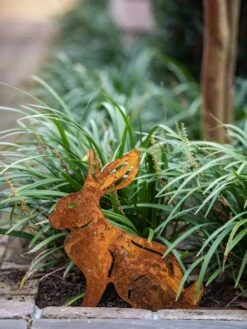 Corten Steel Animal Garden Stakes 11 Corten Steel Animal Garden Stakes -Garden Care Store 8612060 076 tif