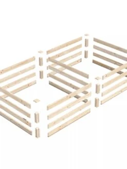 Pine Raised Garden Beds, 4'x8' -Garden Care Store 8612238 01V jpg