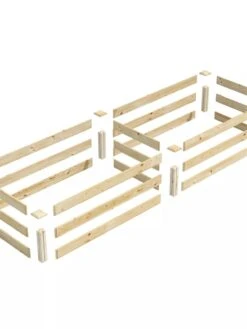 Pine Raised Garden Bed, 2' X 8' -Garden Care Store 8612244 01V jpg