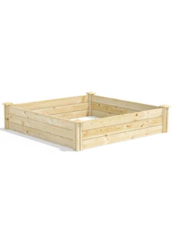 Pine Raised Garden Beds, 4'x4' -Garden Care Store 8612250 03v