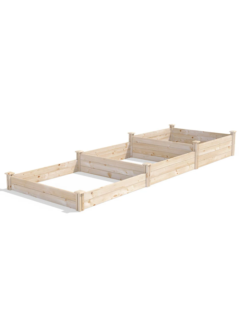 3-Tier Pine Raised Garden Bed, 4'x12' 4 3-Tier Pine Raised Garden Bed, 4'x12' - Image 2