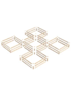 2-Tier Pine Raised Garden Bed, 80 Sqft.12'x12' 10 2-Tier Pine Raised Garden Bed, 80 Sqft.12'x12' -Garden Care Store 8612255 01v