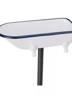White Enamel Bathtub Birdbath 11 White Enamel Bathtub Birdbath -Garden Care Store 8612266 04V jpeg