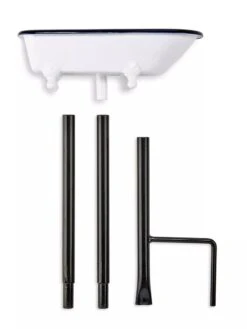 White Enamel Bathtub Birdbath 12 White Enamel Bathtub Birdbath -Garden Care Store 8612266 05V jpeg