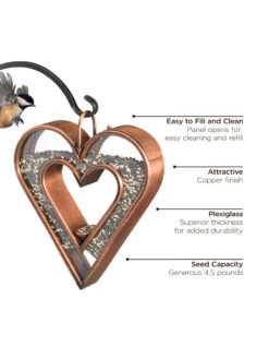 Heart Fly-Thru™ Bird Feeder -Garden Care Store 8612272 03v