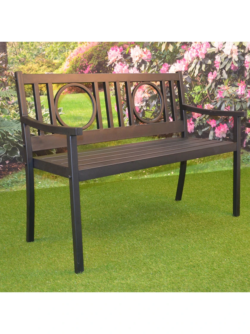 Gramercy Outdoor Metal Bench 4 Gramercy Outdoor Metal Bench - Image 2