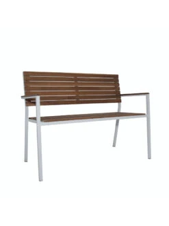 Braylee Metal And Wood Garden Bench