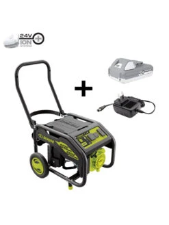 Sun Joe® 4,100/3,300-Running Watt Propane Powered Portable Generator W/24VBattery Starter -Garden Care Store 8612525 01v
