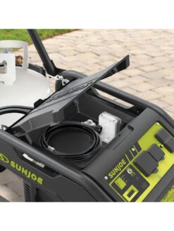 Sun Joe® 4,100/3,300-Running Watt Propane Powered Portable Generator W/24VBattery Starter -Garden Care Store 8612525 05v