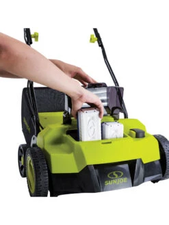 Sun Joe® 48V ION+ Cordless 15-Inch 5-Position Walk-Behind Lawn Dethatcher -Garden Care Store 8612541 10v