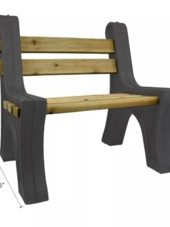 Custom Length Lightweight Indoor Or Outdoor Bench Ends -Garden Care Store 8612857GY 07V tif