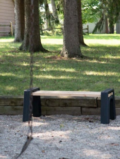 Custom Length Lightweight Indoor Or Outdoor Backless Bench Ends -Garden Care Store 8612858bk 16v