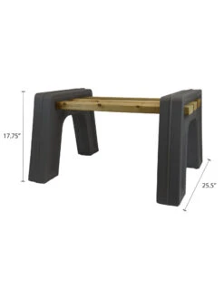 Custom Length Lightweight Indoor Or Outdoor Backless Bench Ends -Garden Care Store 8612858gy 06v