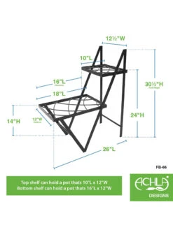 Achla Designs Duet Plant Stand -Garden Care Store 8612905 02v