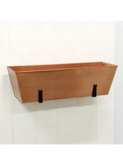 Achla Designs Plain Copper Plated Flower Box, Large -Garden Care Store 8612915 04v