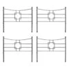 Achla Designs Square-on-Squares Fence Sections, Set Of 4 1 Achla Designs Square-on-Squares Fence Sections, Set Of 4 -Garden Care Store 8612992 01v achla designs square on squares fence sections set of 4