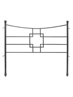 Achla Designs Square-on-Squares Fence Sections, Set Of 4 8 Achla Designs Square-on-Squares Fence Sections, Set Of 4 -Garden Care Store 8612992 04v