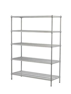 MeshWorks © 5 Tier Plant Shelving -Garden Care Store 8613014 10v meshworks 5 tier plant shelf silver
