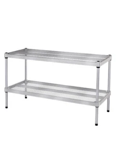 MeshWorks © Stacking Plant Shelves -Garden Care Store 8613018 13v meshworks stacking plant shelves silver