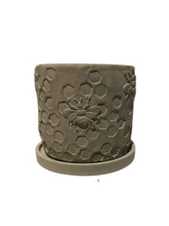 Concrete Honeycomb Bee Planter -Garden Care Store 8613044 01v