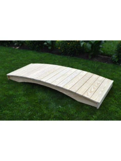 Plank Garden Bridge Unfinished 3' X 10' -Garden Care Store 8613097 02v 1