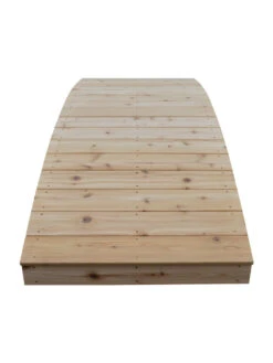 Plank Garden Bridge Unfinished 3' X 8' -Garden Care Store 8613100 02v