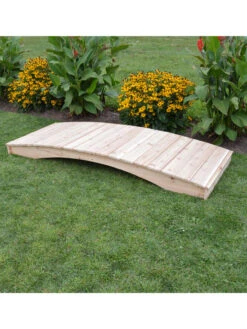 Plank Garden Bridge Unfinished 3' X 8' -Garden Care Store 8613100 05v 2