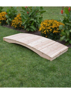 Plank Garden Bridge Unfinished 3' X 6' -Garden Care Store 8613100 06v
