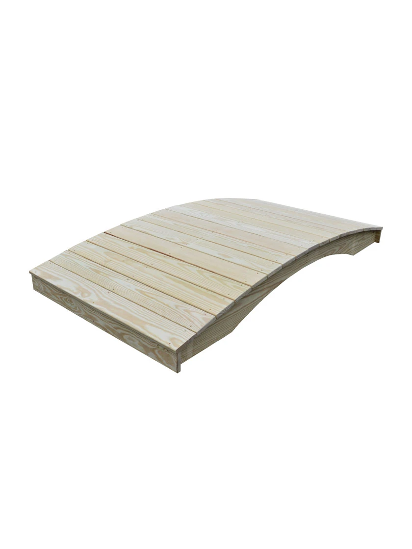 Plank Garden Bridge Unfinished 4' X 10' 3 Plank Garden Bridge Unfinished 4' X 10'