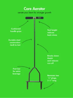 Yard Butler® Lawn Coring Aerator -Garden Care Store 8613158 02v