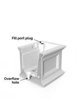 Fairfield Self-Watering Window Box, 2’ 18 Fairfield Self-Watering Window Box, 2’ -Garden Care Store 8613268 04V tif