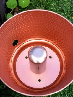 Hammered Copper Hose Pot With Lid 18 Hammered Copper Hose Pot With Lid -Garden Care Store 8613311 0022