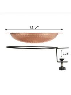 Pure Copper Bird Bath Deck Mount 14 Pure Copper Bird Bath Deck Mount -Garden Care Store 8613381 04v