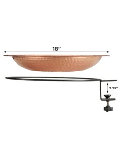 Pure Copper Bird Bath Deck Mount 15 Pure Copper Bird Bath Deck Mount -Garden Care Store 8613382 05v