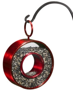 Circle Fly-Thru™ Bird Feeder With A Ruby Red Finish -Garden Care Store 8613383 04v