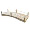 Acorn Garden Bridge Unfinished 3' X 8' -Garden Care Store 8613403 02v acorn garden bridge unfinished 3 foot x 8 foot
