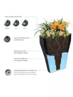 TruDrop One Pinch Planter, 23" Diameter 7 TruDrop One Pinch Planter, 23" Diameter -Garden Care Store 8613631 06V 3 4