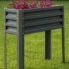 Metal Double Height Raised Garden Bed -Garden Care Store 8613688 05V metal elevated raised garden bed 3 4