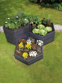 Modular Hexagon Raised Bed Kit, 28.5" 7 Modular Hexagon Raised Bed Kit, 28.5" -Garden Care Store 8614244 04V